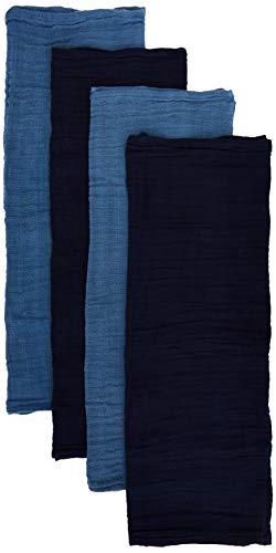 Pippi Unisex Baby 4er Pack Stoffwindeln, Spucktücher, Kuscheltücher oder Windeltücher, Geeignet Badebekleidungsset