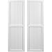 Ekena Millwork ARW101BF518X82WHH Americraft Five Exterior Real Wood Two Equal Panel Framed Board-n-Batten Shutters (Per Pair), 17 1/2"W x 82"H, White