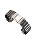 Cinturino in titanio da 22mm for Huawei Watch 5 4 GT6 GT5 Pro GT4 46mm Ultimate 2 Bracciale con cinturino in caucciù(Titanium black,For GT 4 46mm)