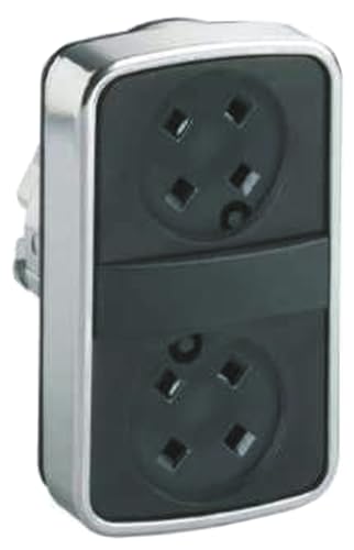 Pulsador doble sin capuchón RR IP66 para cajas de automatización industrial