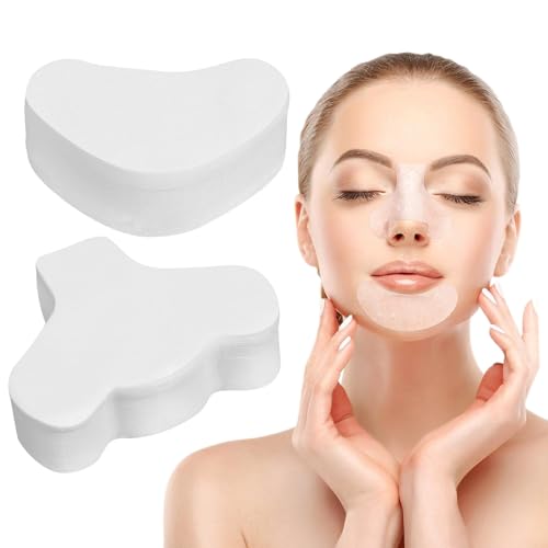 LOLIPPYY 200piezas Película Para Nariz y Mentón Parches Limpiadores De Tiras Nasales Papel Para Puntos Negros Adecuado Para Limpieza Facial Diaria