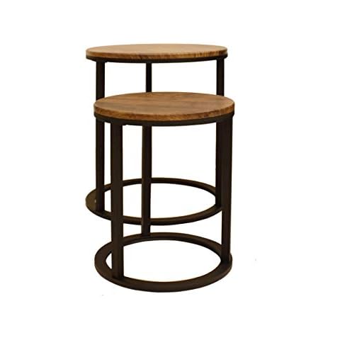 ASPECT Paloma Vintage Black Nesting Tables Cover