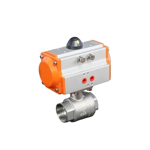 Vanne à bille pneumatique 1-1/2" plateforme haute en deux pièces robustes