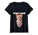 Womens Womp Womp Cat Meme Funny Memes Internet Memes Gen Z Joke Kid V-Neck T-Shirt