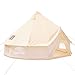 Happybuy Canvas Bell Tent, Waterproof & Breathable 100% Cotton Retro Luxury Yurt with Stove Jack, 19.7ft / 6m Diameter, Large Canopy Used in 4 Seasons, for Family Camping, Outdoor Glamping, Party