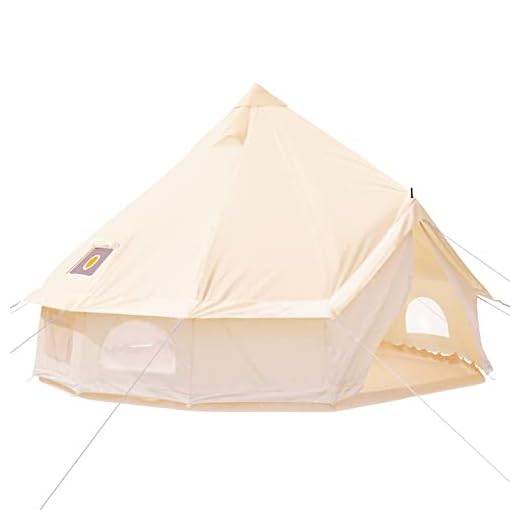 BuoQua Tienda de Campaña 5-8 Personas/ 4M Yurta Mongolia Tiendas Camping Tienda Yurta Mongola Tienda de Campaña Familiar Montaje Rápido Tienda de Campaña al Aire Libre