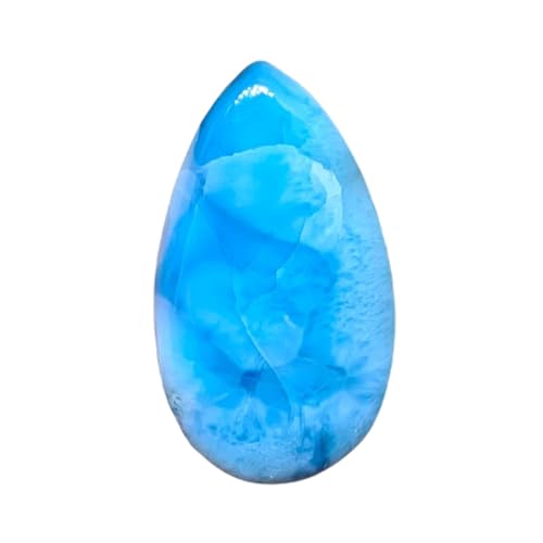 Gemme Larimar bleu véritable 39x21x6mm d'exception pour joaillerie fine