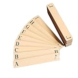 Letras espejadas de doble cara. Cada divisor cuenta con letras espejadas de la A a la Z en ambos lados, lo que permite una visibilidad clara desde cualquier dirección. Ideal para estanterías abiertas, unidades de almacenamiento de cubos y configuraciones multimedia de doble acceso.