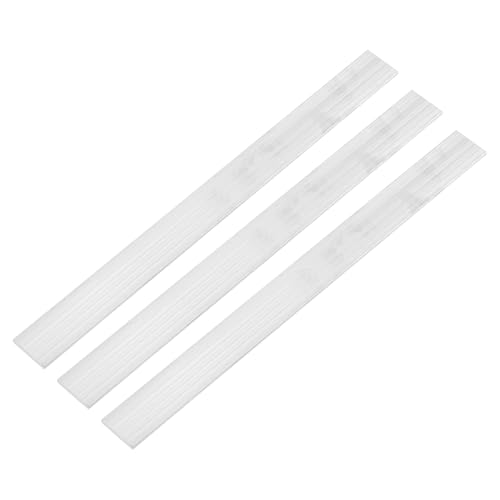 sourcing map 6061 Aluminum Square Flat Bar, 3pcs x 3mm x 25mm x 305mm