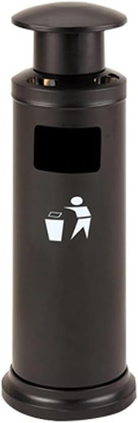 Stand Up Ashtray Stainless Steel Vertical Cigarette Butt Post Outdoor Indoor Trash Can with Ashtray Outdoor Trash Can Cigar Ashtrays For Outdoors