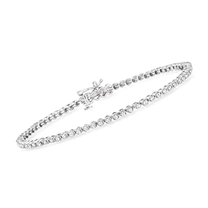 RS Pure by Ross-Simons 1.00 ct. t.w. Diamond Tennis Bracelet in Sterling Silver