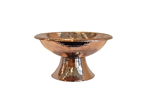 Sertodo Copper, Frutera Bowl, Hand Hammered 100% Pure Copper, 10 inch diameter