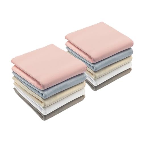 Bothyi 10Pcs Microfiber Instrument Cleaning Cloth Care Towel Versatile Accessories Polishing Cloth for Pianos Computers Window