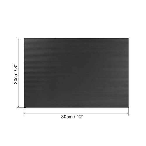Image of uxcell Corrugated Plastic Sheets,3mm Black Blank Yard Lawn Signs,8 Inch x 12 Inch,Waterproof Sign Blank Board 1pcs