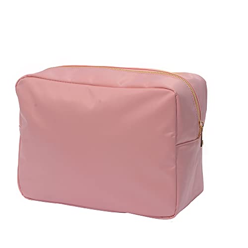 Kaymey Cosmetic Bag Makeup Pouch Bag Case, Nylon Travel Set (Pink,XL)