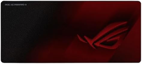 ASUS ROG Scabbard II Extended Gaming Mouse Pad | Nano Technology Smooth Glide Tracking | Protective Coating for Water, Oil, Dust-Repelling Surface | Anti-Fray Flat-Stitched Edges | Non-Slip Rubber Bas