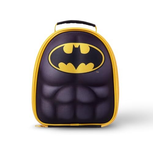 HOX Batman Lunch Bag for Kids - 24 x 8 x 24 cm Insulated Lunch Bag with Handle & Zip | Lightweight & Easy to Carry | Gift for Batman Fans
