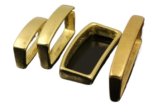 Hebillas de latón macizo en D para marroquinería y bolsos artesanos premium