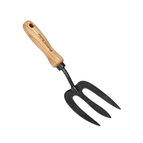 Cultivador manual mano acero madera 3 dientes miniatura 1
