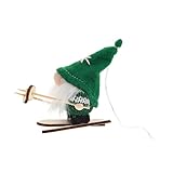 GARVALON Christmas Ski Pendant Desk Top Decor Christmas Tree Decorations Christmas Decor Xmas Gnome