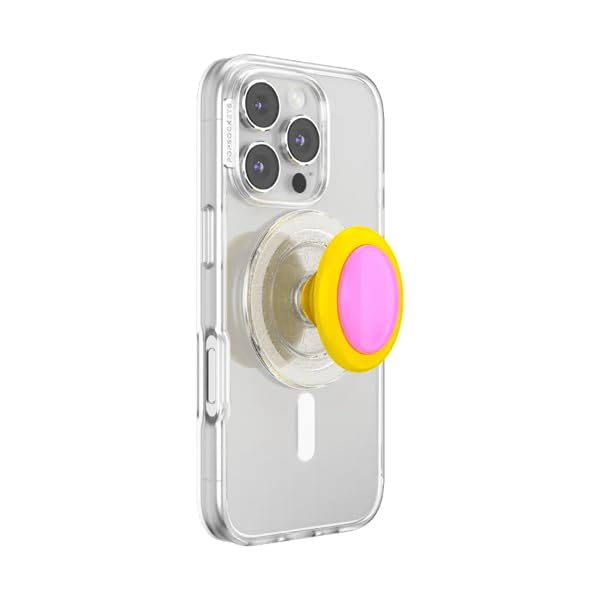 PopSockets Agarre para teléfono MagSafe, Soporte magnético, Color Rosa