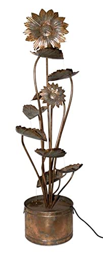 Sunflower Fountain 19.5" L X 5'H Iron #TOP10