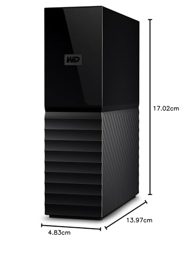 Image of WD 24TB My Book Desktop External Hard Drive, with Password Protection and Backup Software, USB 3.2 Gen1, exFAT - WDBBGB0240HBK-NESN