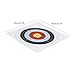 ESiiFuu Archery Practice Targets Paper Archery Target Paper Replaceable Archery Practice Training Full Ring Target Paper 20PCS