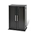 Prepac Locking Media Storage Cabinet with Shaker Doors Storage Cabinet, Black