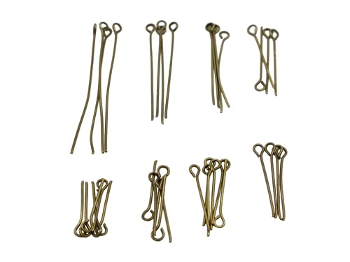 ALBERTAD 800 Mixed Size Bronze Tone Eye Pins 16Mm 18Mm 20Mm 22Mm 24Mm 30Mm 35Mm 45Mm