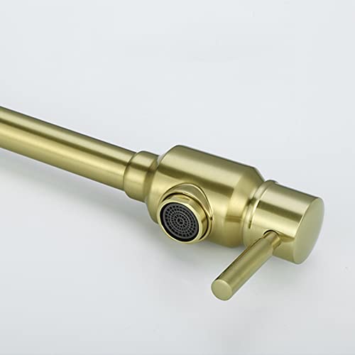Grifo de cocina de latón giratorio 360 con brazos oscilantes plegables 6