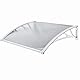 WERKA PRO Weißes Polycarbonat-Vordach 80 x120cm