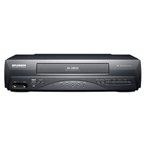 Sylvania 6240VE 4-Head VCR, Black