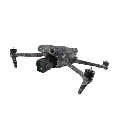 Image of MightySkins Glossy Glitter Skin Compatible with DJI Air 3 - Onyx Marble | Protective, Durable High-Gloss Glitter Finish | Easy to Apply
