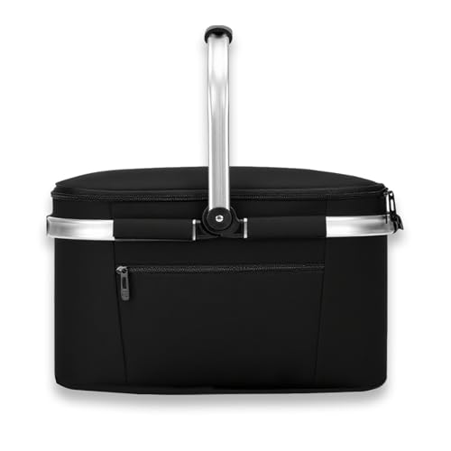 Viwril Einkaufskorb mit Deckel, 32L Kühltasche, Abnehmbarer...