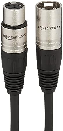 Amazon Basics XLR Microphone Cable for Recording Studio Speaker, PA System, All Copper Conductors, 10 ft, Black - 2