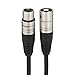 Amazon Basics XLR Microphone Cable for Recording Studio Speaker, PA System, All Copper Conductors, 10 ft, Black