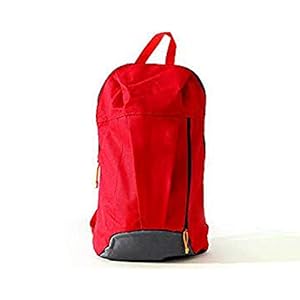 DIVINEXT Casual Nylon Waterproof 10 Ltrs Backpack For Traveling| Red |44.5 CM x 30 CM x 20 CM