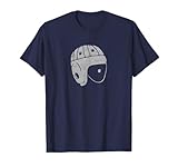 Vintage Leather Football Helmet Throwback Design Tee Shirt T-Shirt