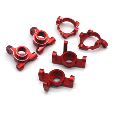 Coupelle de direction en métal rouge pour voiture RC ZD Racing MT16 1/14