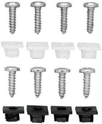 Replacement for License Plate Fasteners Black/Silver Metal/Nylon Black/Silver Replaces Parts