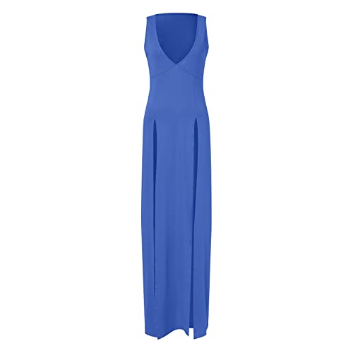 Robe d'été 2026 haut de gamme multicolore à col en V profond de créateur