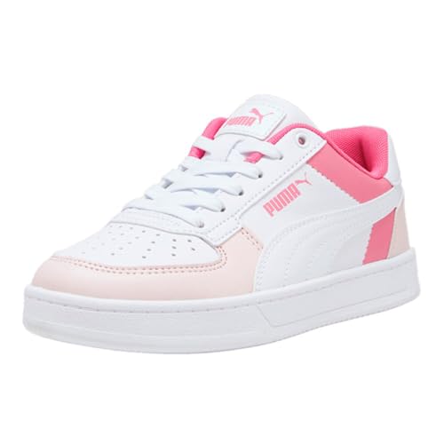 Image of Puma Kids' Caven 2.0 Block Puma White-Silver Sky-Strawberry Burst Big Kid 5.5