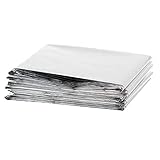 Cabilock 2 Piezas Cubierta De Piscina Termal Refugio para El Sol De La Piscina Manta De Seguridad Película De Mylar Reflectante De Plata Manta De Supervivencia Adulto Película Aislante