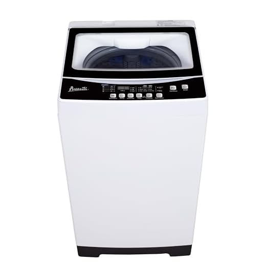 Avanti STW16D0W Portable Washing Machine 1.7 Cu. Ft. Capacity, Top Loading with Hot and Cold Water Inlets, 6 Cycles, Compact for Apartments Dorms and RVs, White
