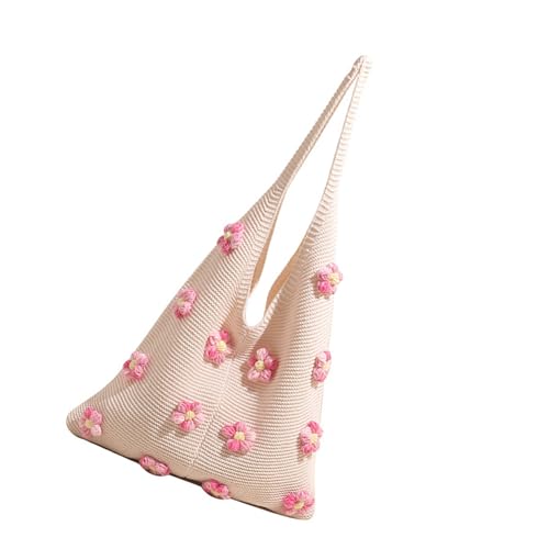 Sac en crochet avec large sangle confortable style japonais pour bureau