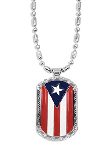 Puerto Rico Flag Dog Tag Bandera de Puerto Rico Dog tag