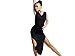 Motony Women New Style Latin Dance Dress Latin Dance Practice Costume Adult Performance Skirt Black