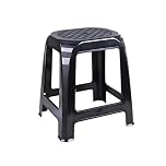 Import Distribution Fornord Large Black Plastic Step Stool Indoor Outdoor