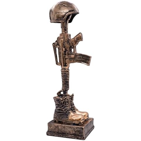 VILLAGE GIFT IMPORTERS Battlefield Cross Statue Cover
